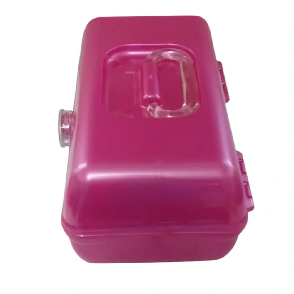 Caboodles On The Go Girl Makeup Case Hot Pink Barbie Retro Y2K Travel Organizer